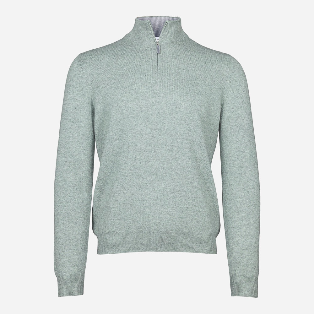 Mock Zip - Olive