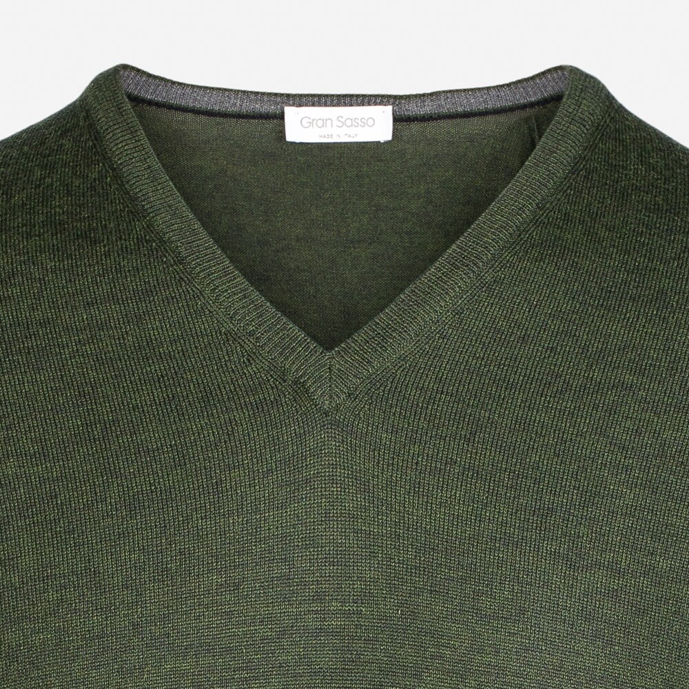 Merino V-Neck 499 Green