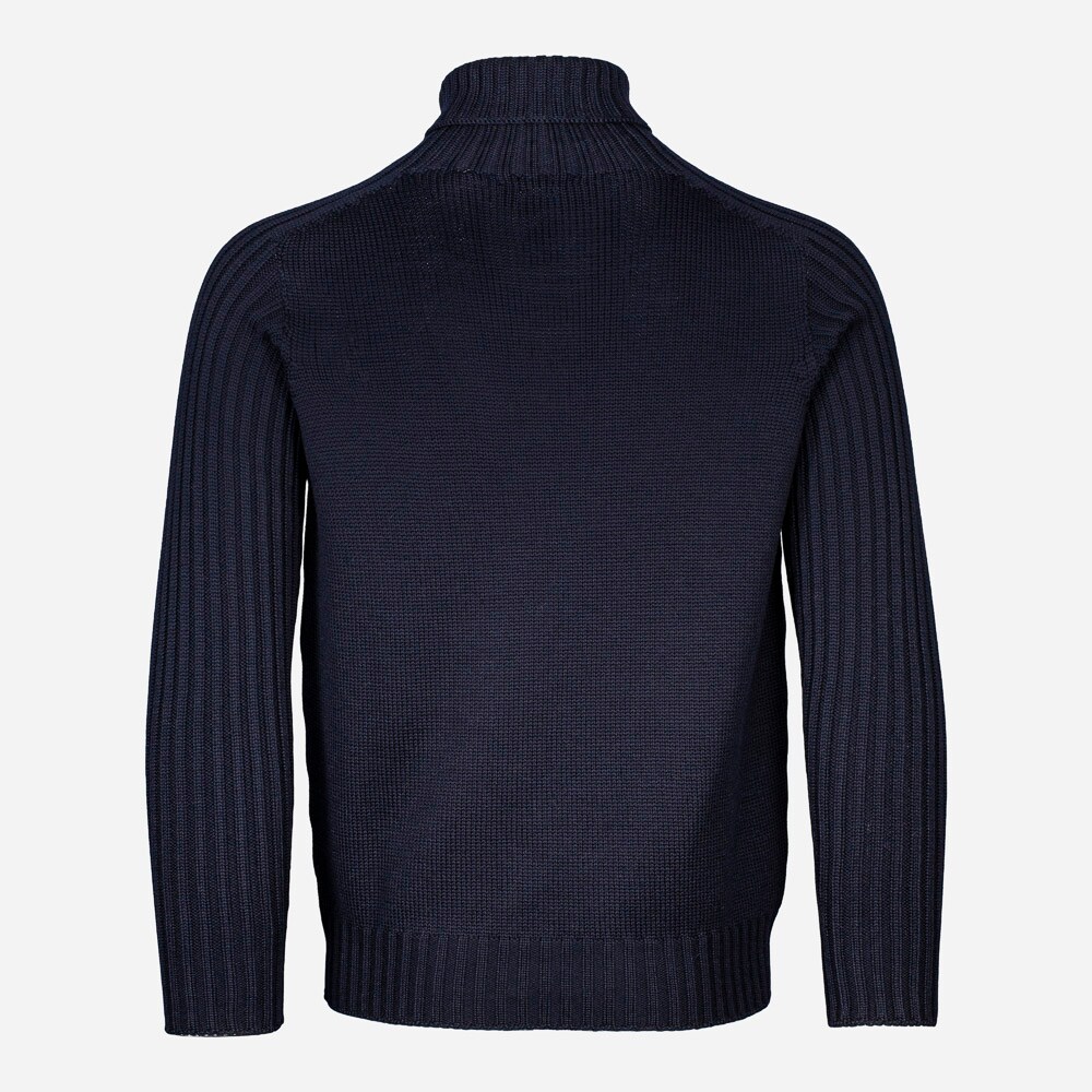 Rain Wool Turtle Neck 598 Navy