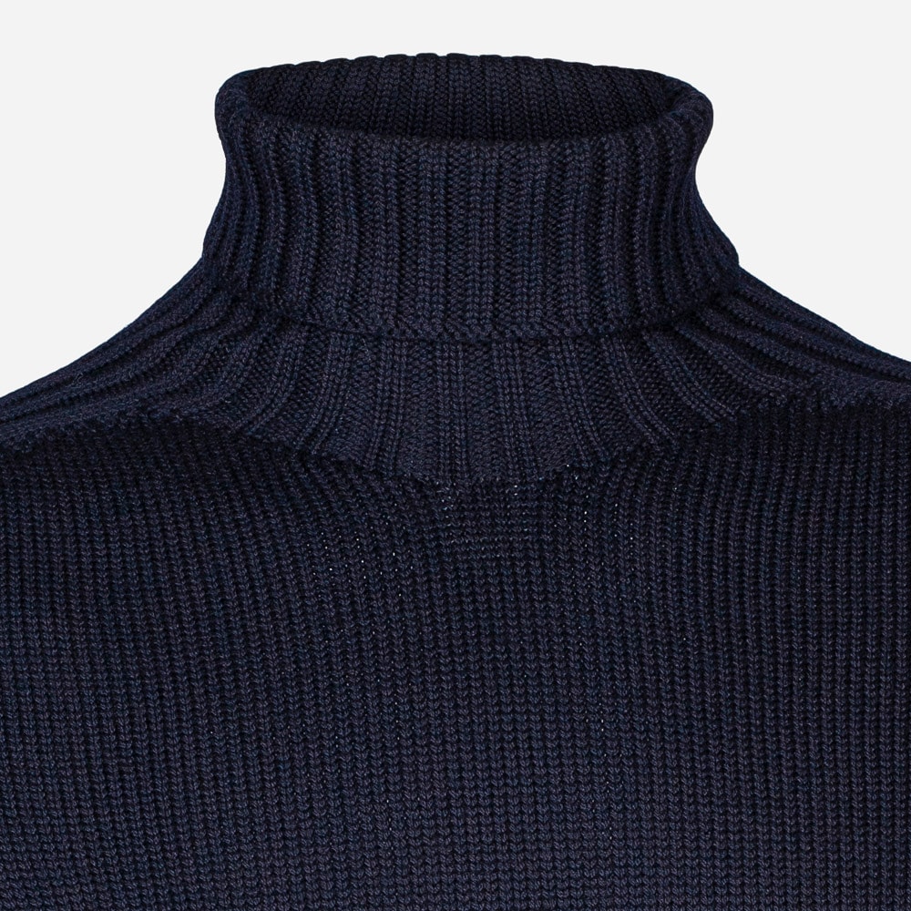 Rain Wool Turtle Neck 598 Navy