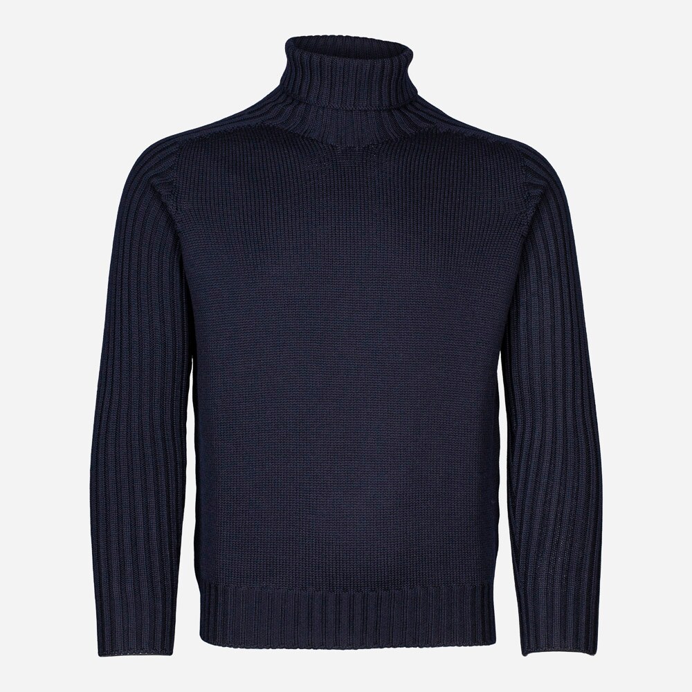 Rain Wool Turtle Neck 598 Navy