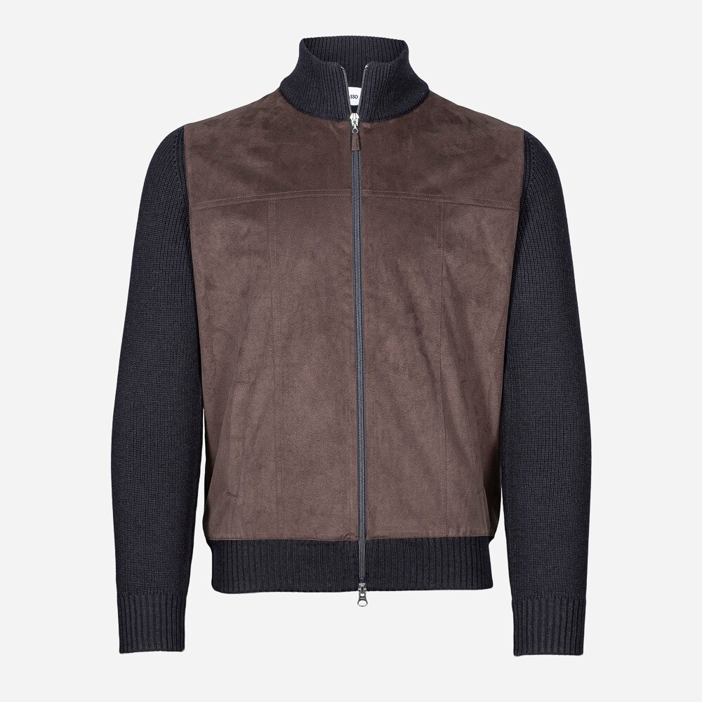Fz Jacket Wool/Alcantara 598 Navy
