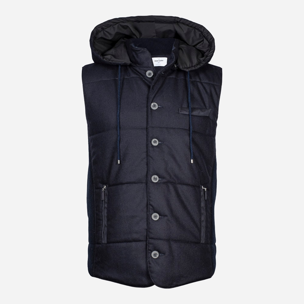 Gilet Wool 598 Navy