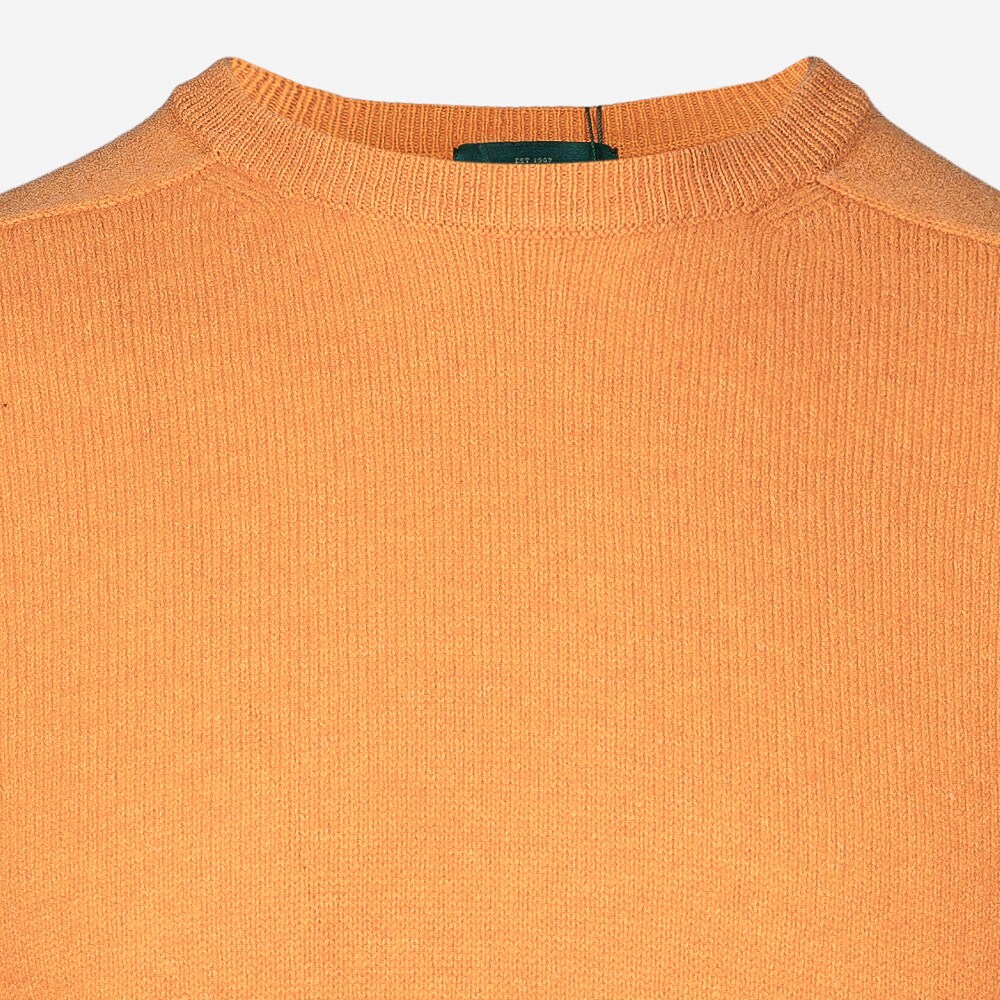 Crew Neck Lambswool - Orange