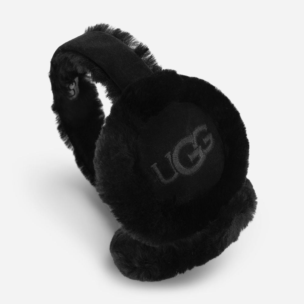 W Emb Logo Earmuff - Black