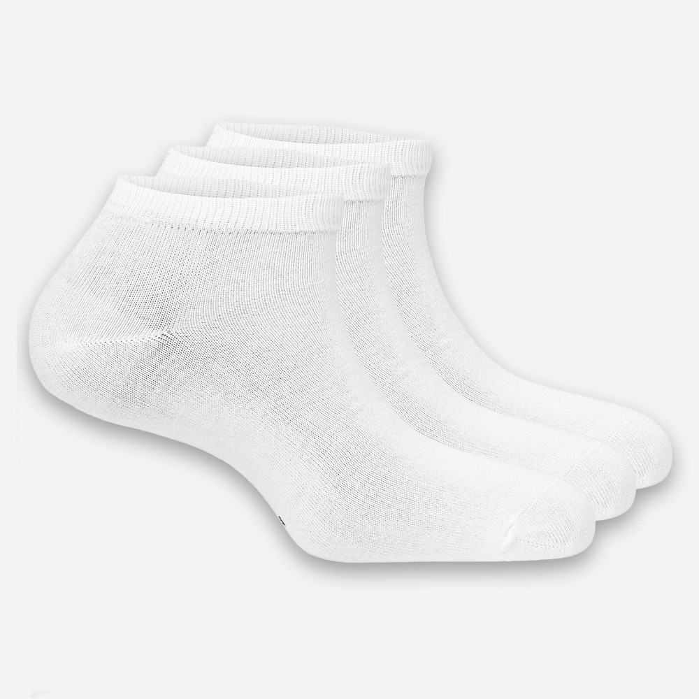 Socks 3-Pack Ankle 10 White X3