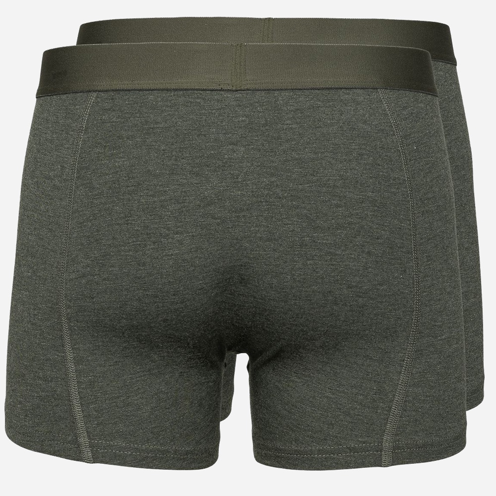 2 Pack Boxershorts - Green Melange