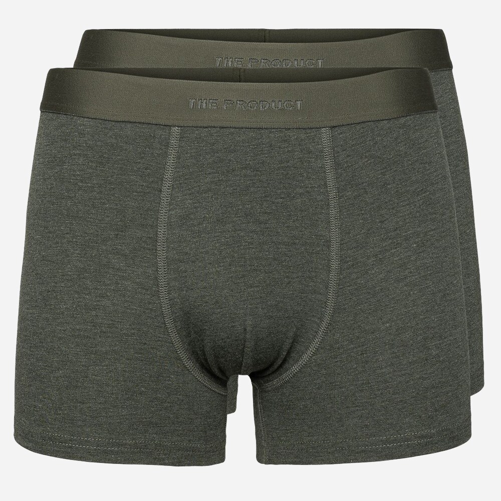 2 Pack Boxershorts - Green Melange