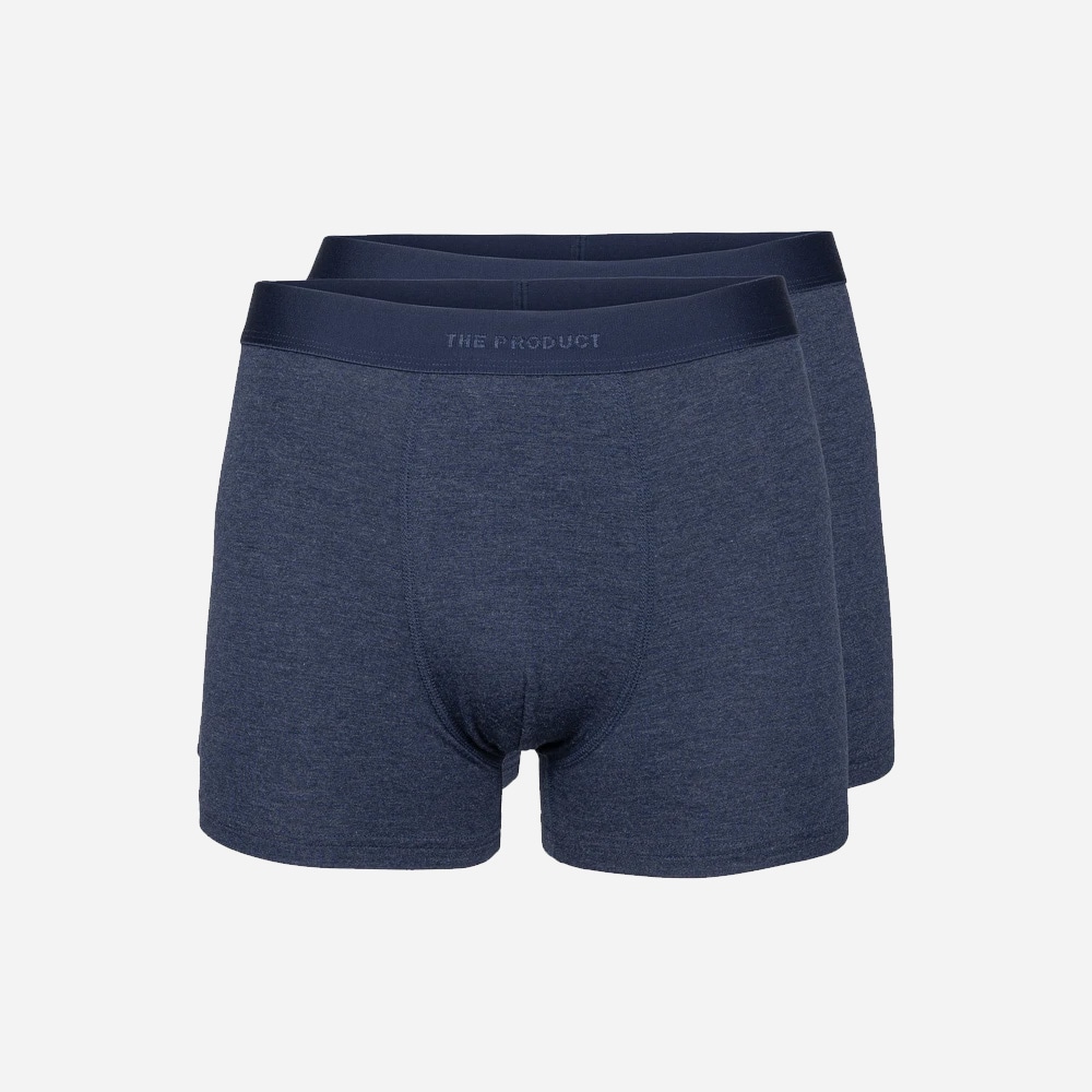 2 Pack Boxershorts - Blue Melange
