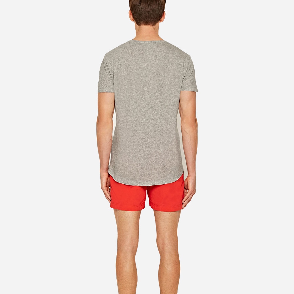 Ob-T Round Neck Mid Grey Melange