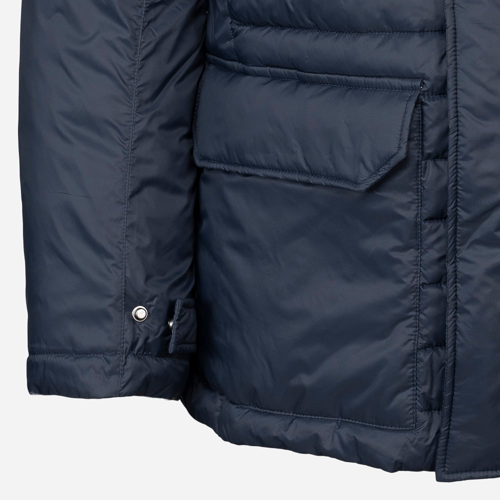 Mens Insulated Jacket Long 68 Navy
