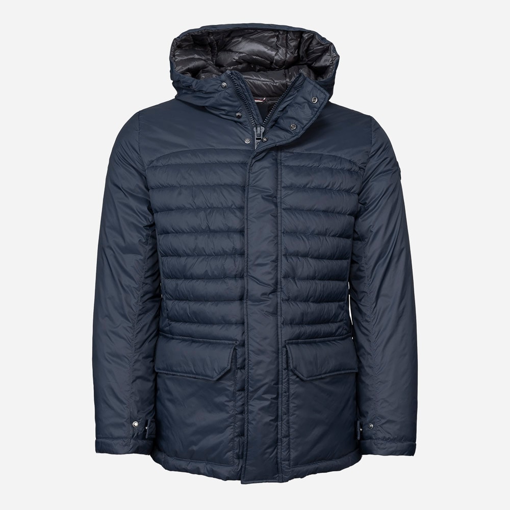 Mens Insulated Jacket Long 68 Navy