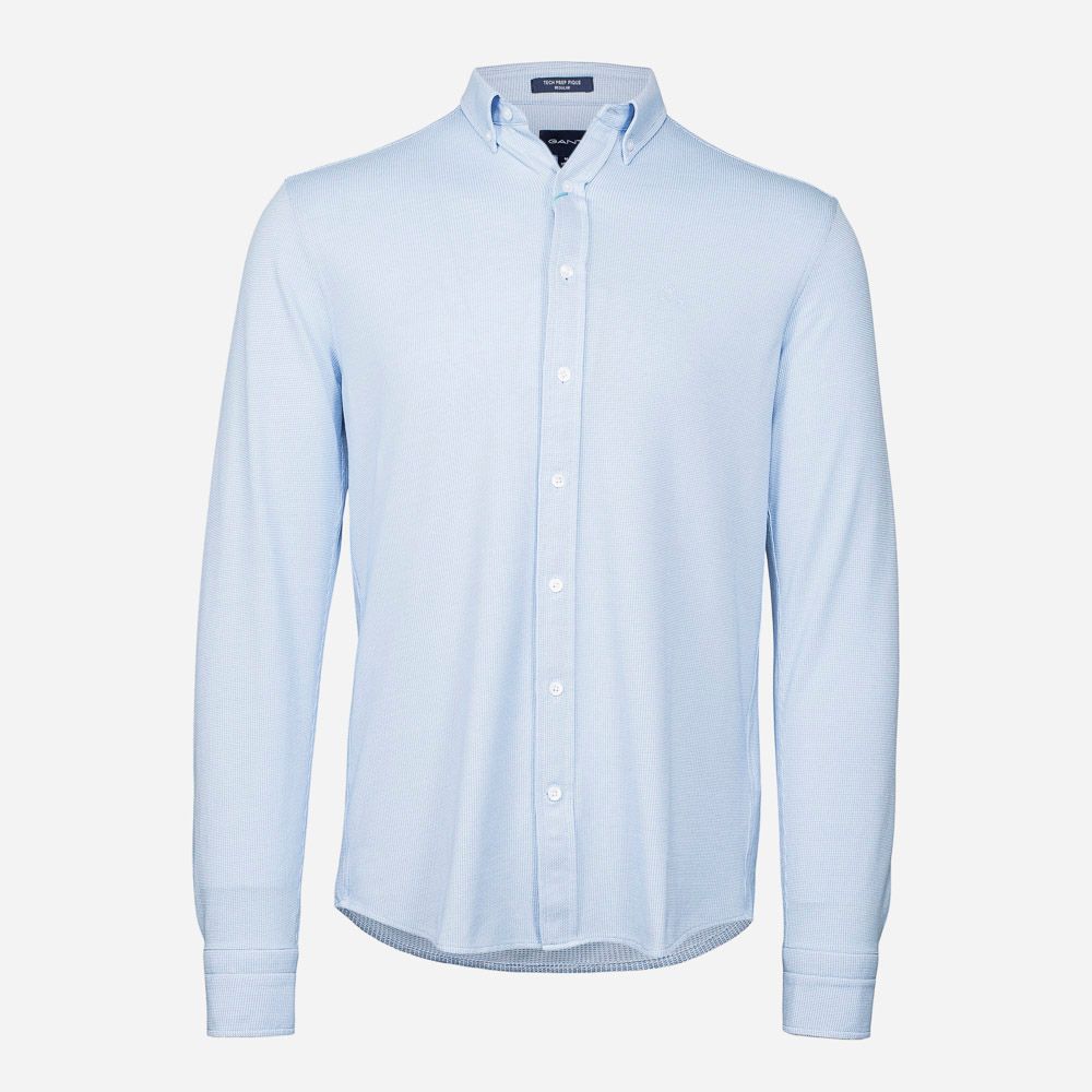 Pique Texture Shirt - Blue