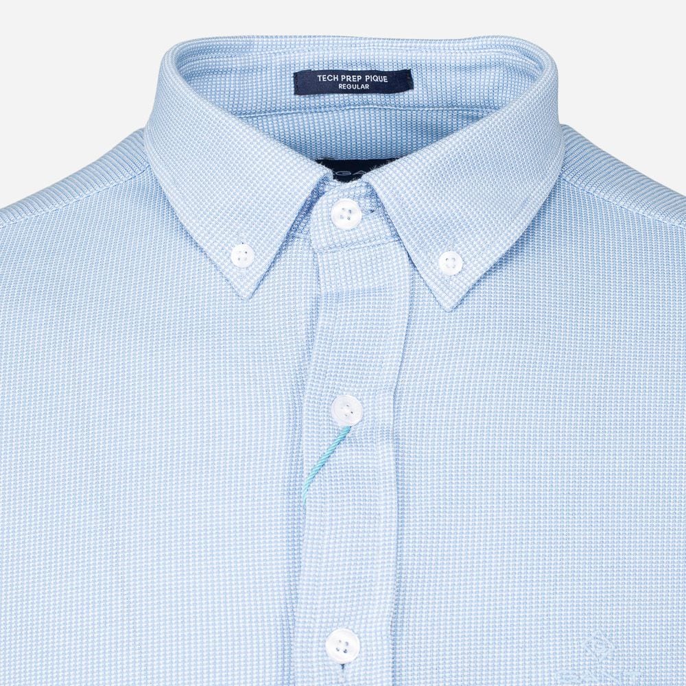 Pique Texture Shirt - Blue