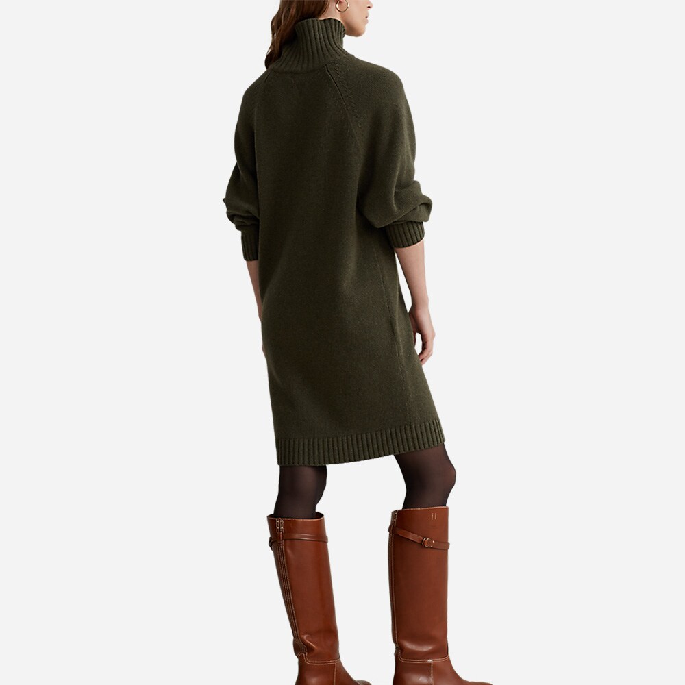 Wool Cashmere Dress 001 Loden