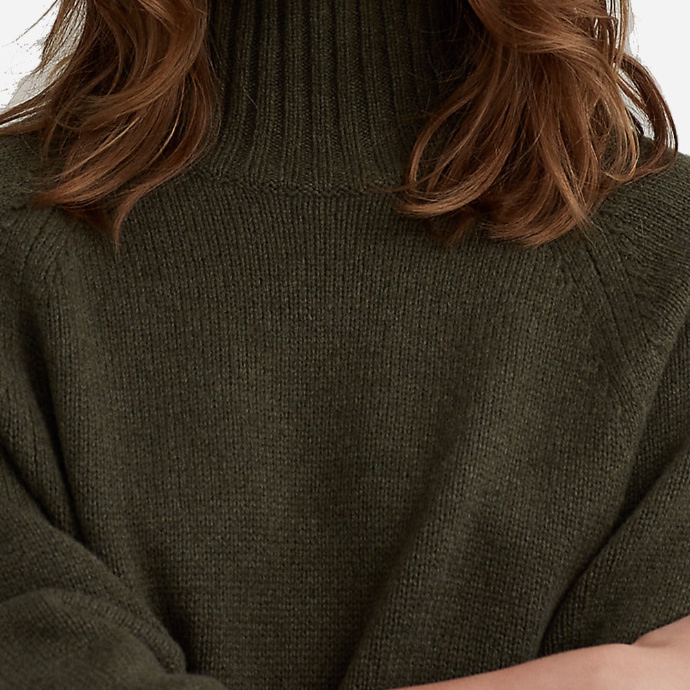 Wool Cashmere Dress 001 Loden