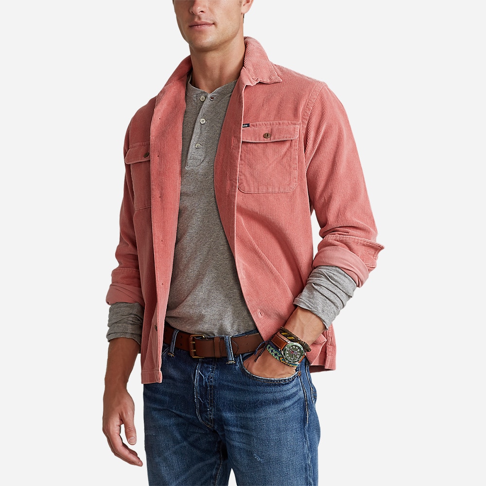 Cltets Long Sleeve Sport Shirt Pink