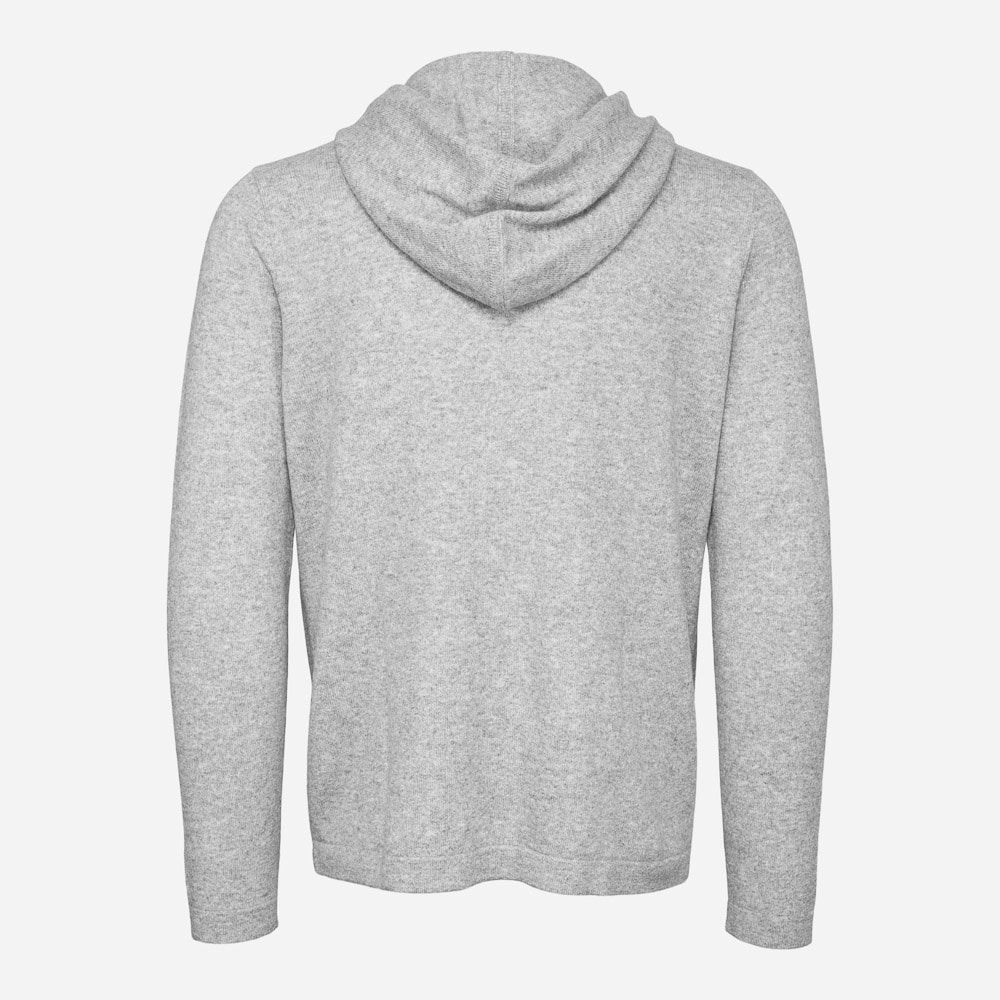 Full Zip Hoodie Man Medium Grey