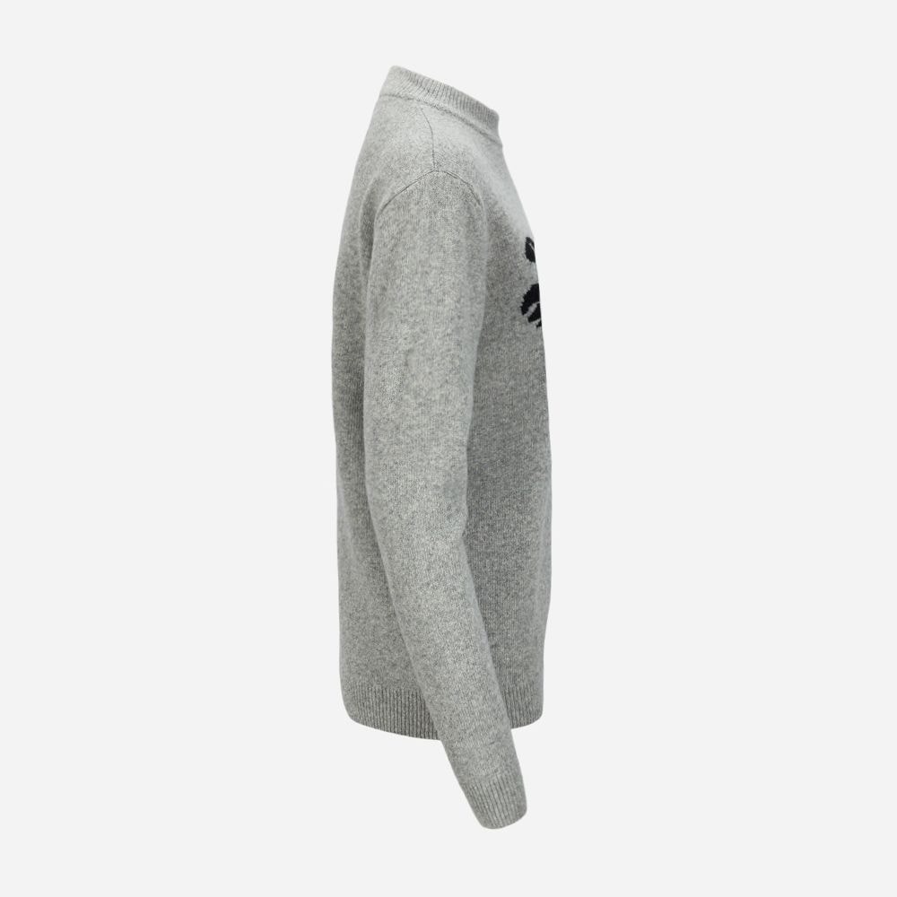 Raul M Knit Sweat Souris/Noir