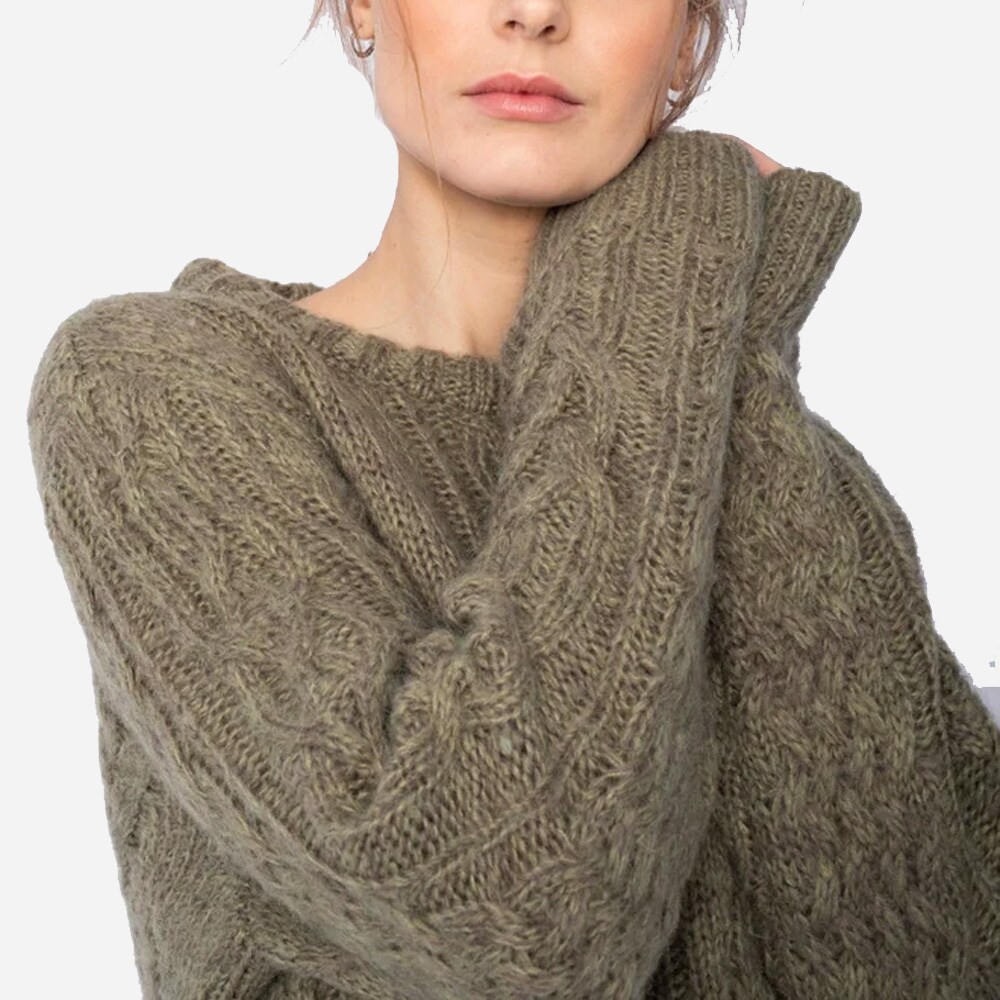 Aurelia Knit Olive Melange