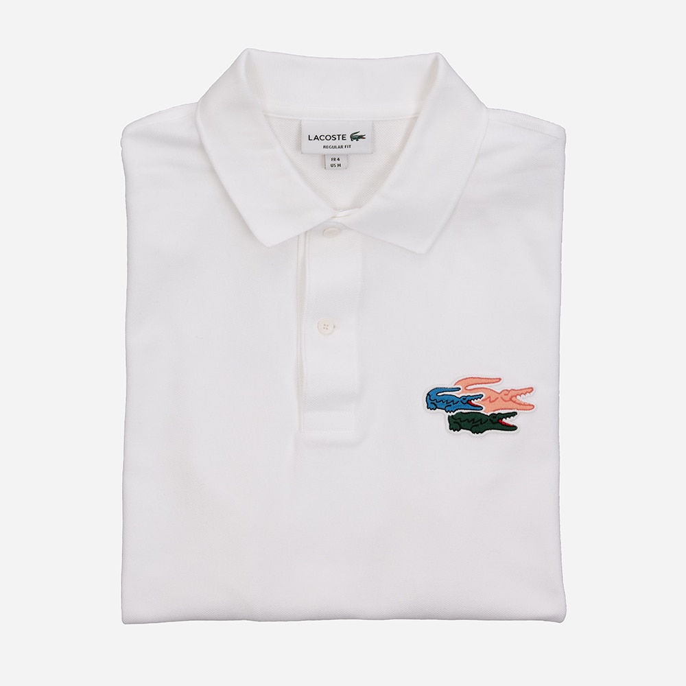 Long Sleeve Polo - White