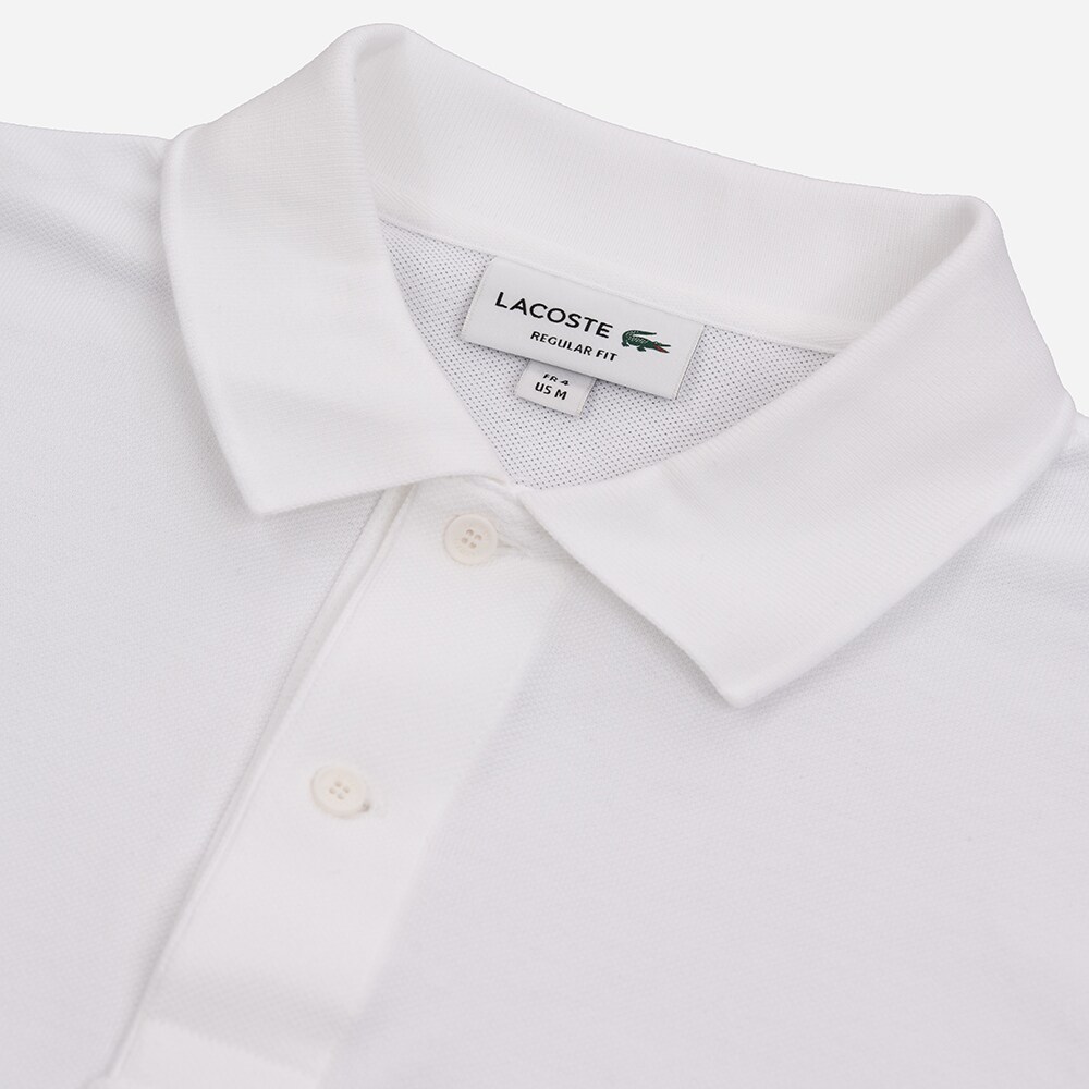 Long Sleeve Polo - White