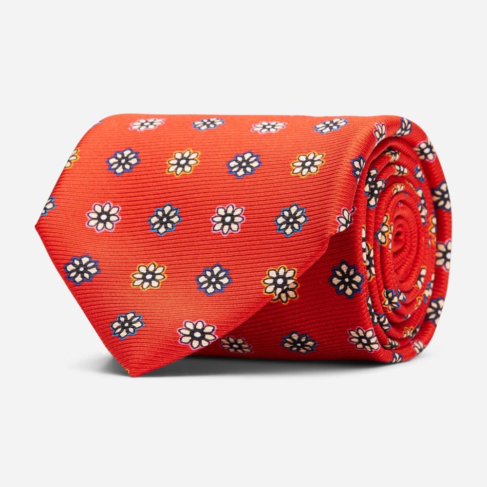 Tie 10 3 Red Flower