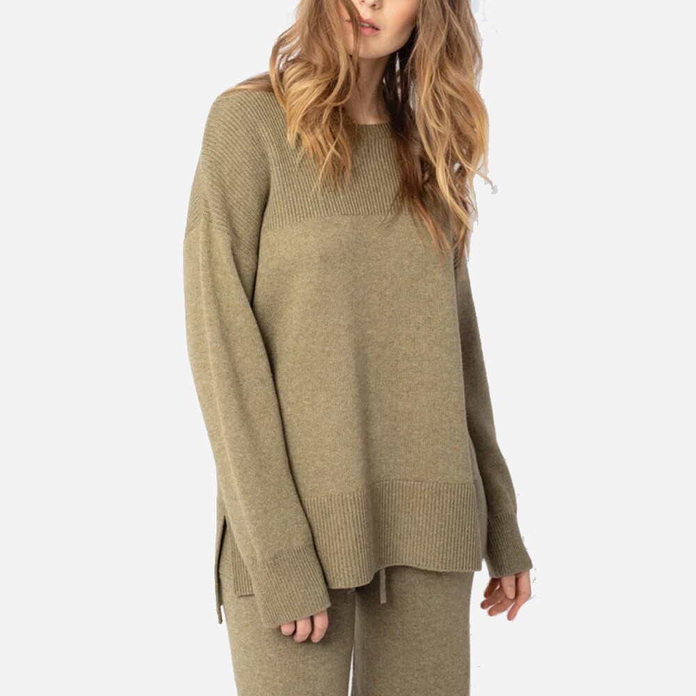 Butterfly Knit Olive Melange