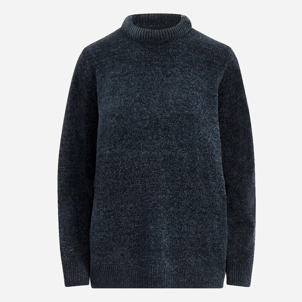 Valldal Chenille Sweater Dk Blue