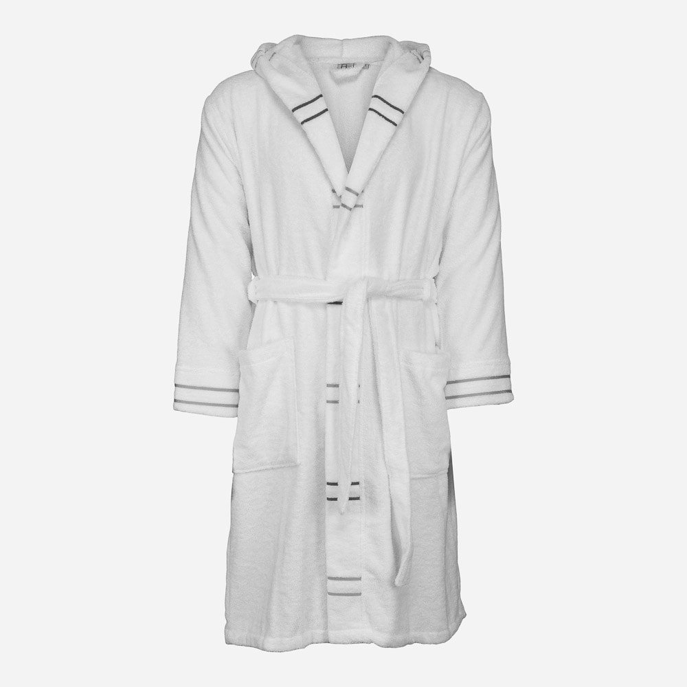 Terry Robe Hood White
