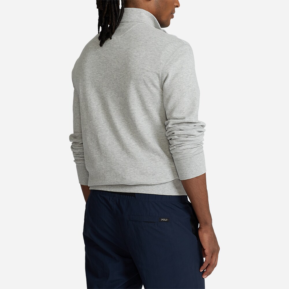 Luxury Jersey Quarter Zip Pullover - Andover Heather