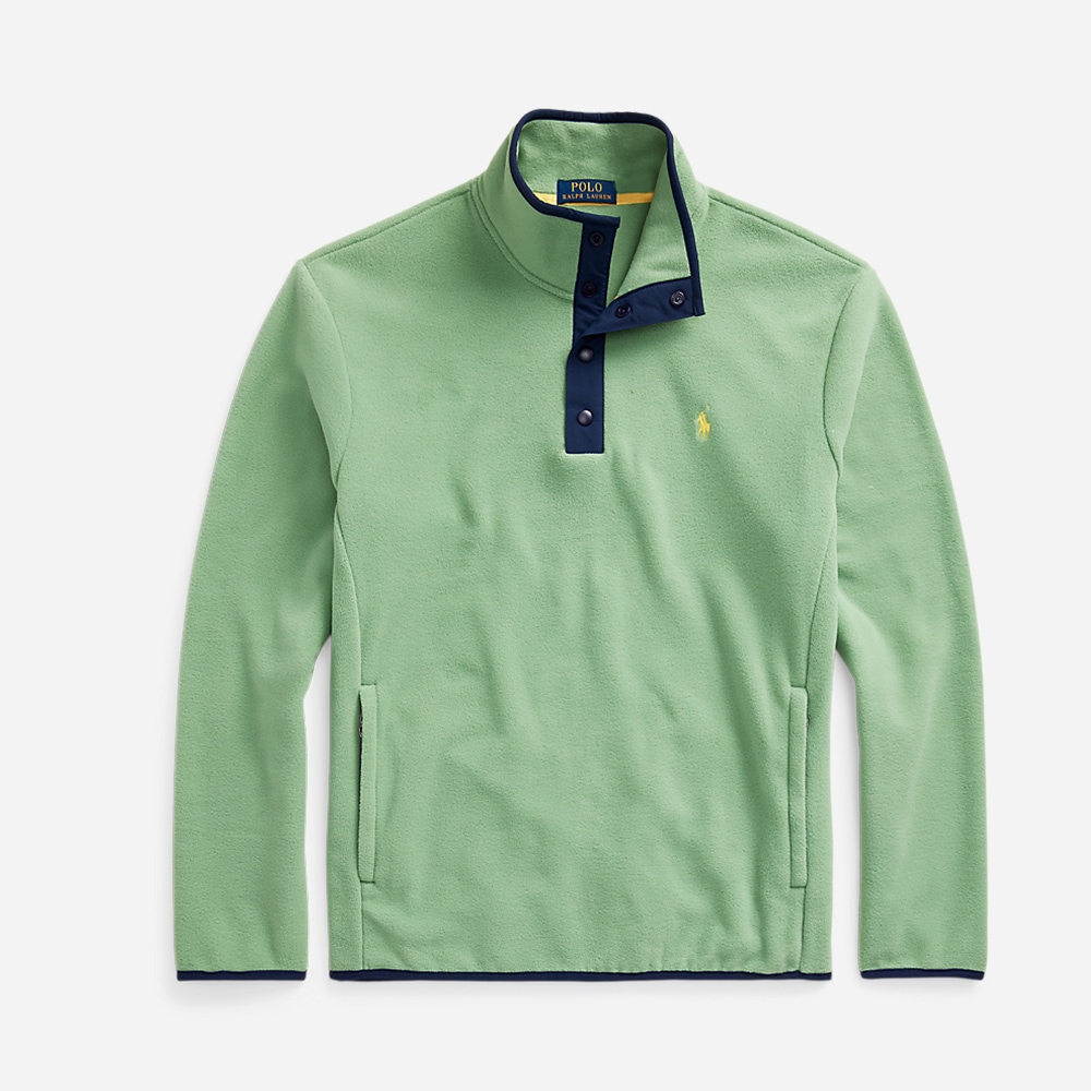Lsmockm1-Long Sleeve-Pullover Green