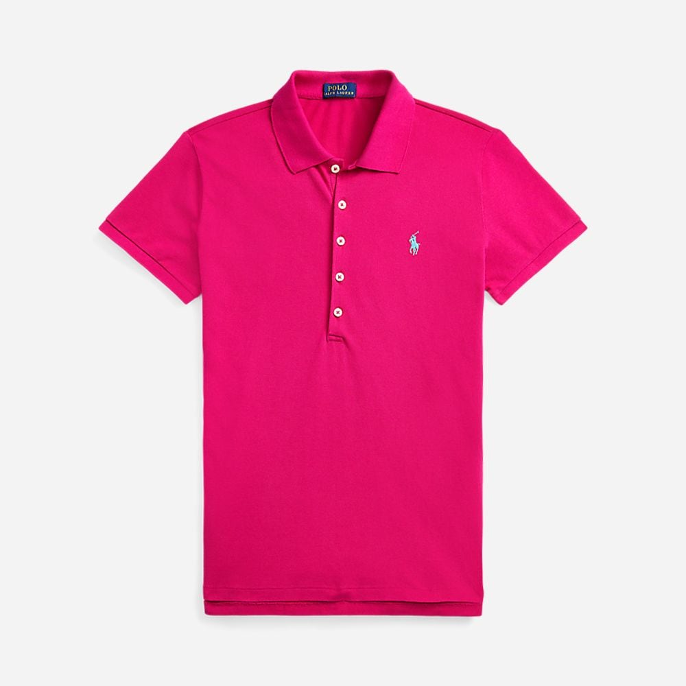 Julie Polo-Slim-Short Sleeve-Polo Shirt Aruba Pink/C6315