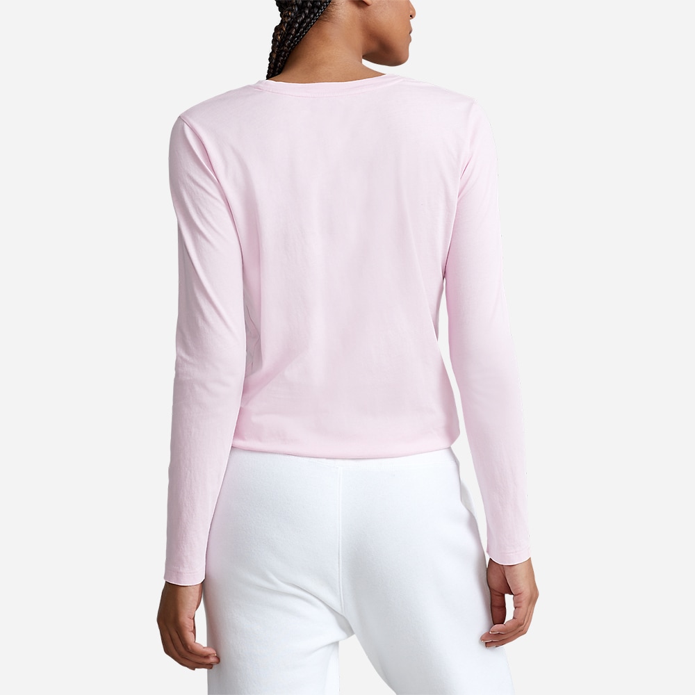Lng Slv Tee-Long Sleeve-T-Shirt Pink