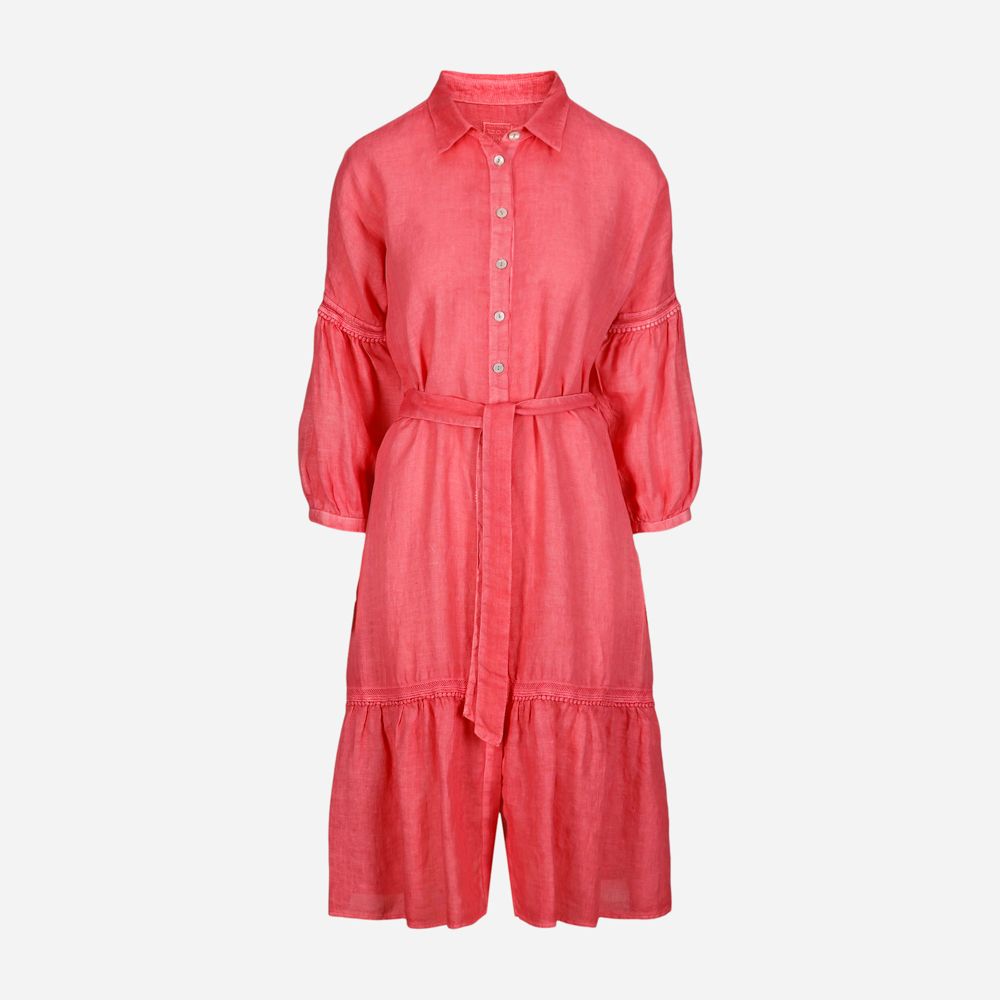 Dress With Belt - Pitaya Soft Fade Vs81 Pitaya Soft Fade