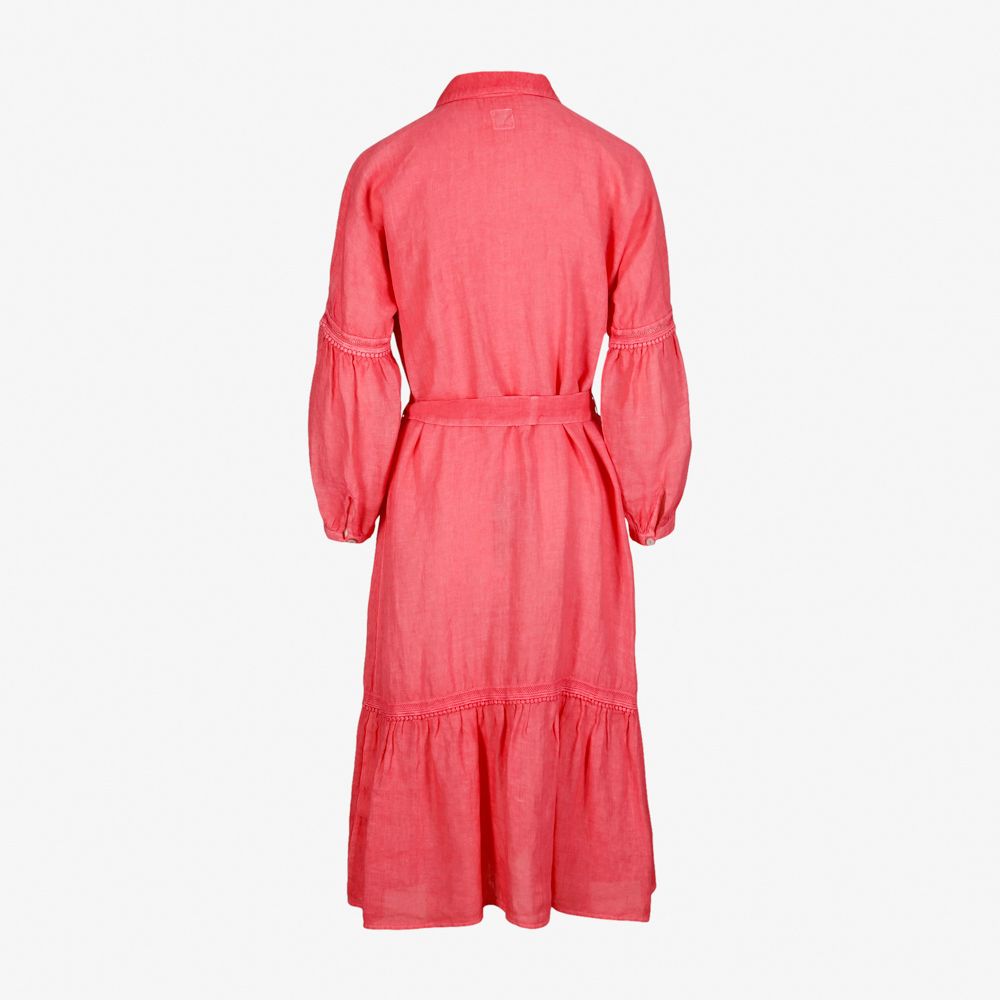 Dress With Belt - Pitaya Soft Fade Vs81 Pitaya Soft Fade