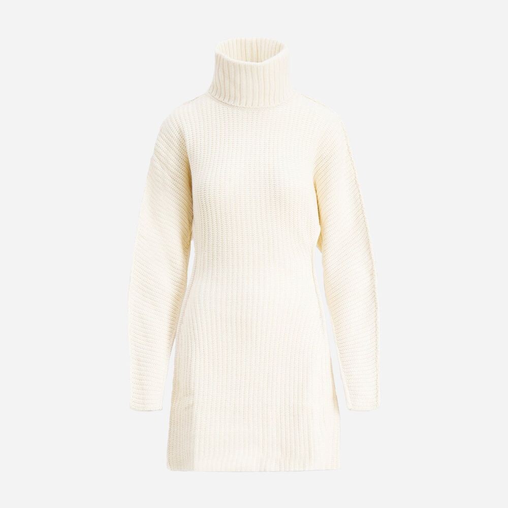 Echo Knit Dress Ecru