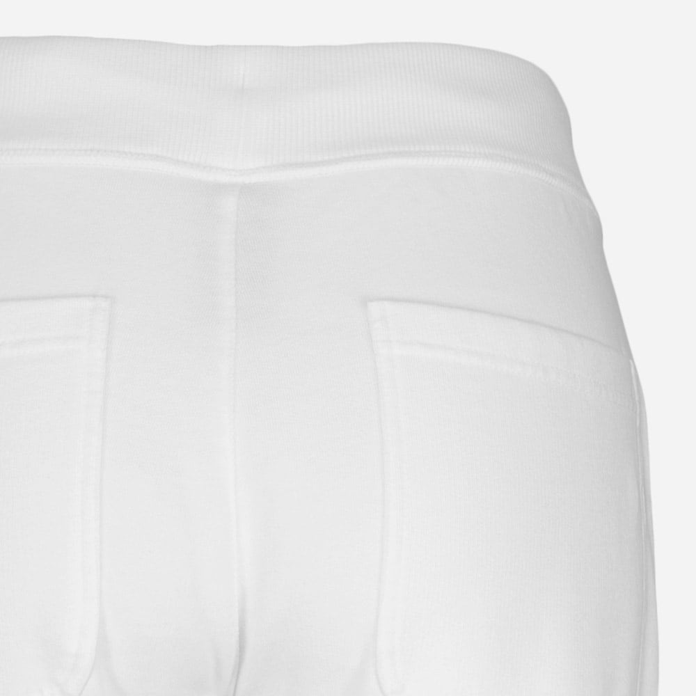 Fleece Trousers Turn-Up White