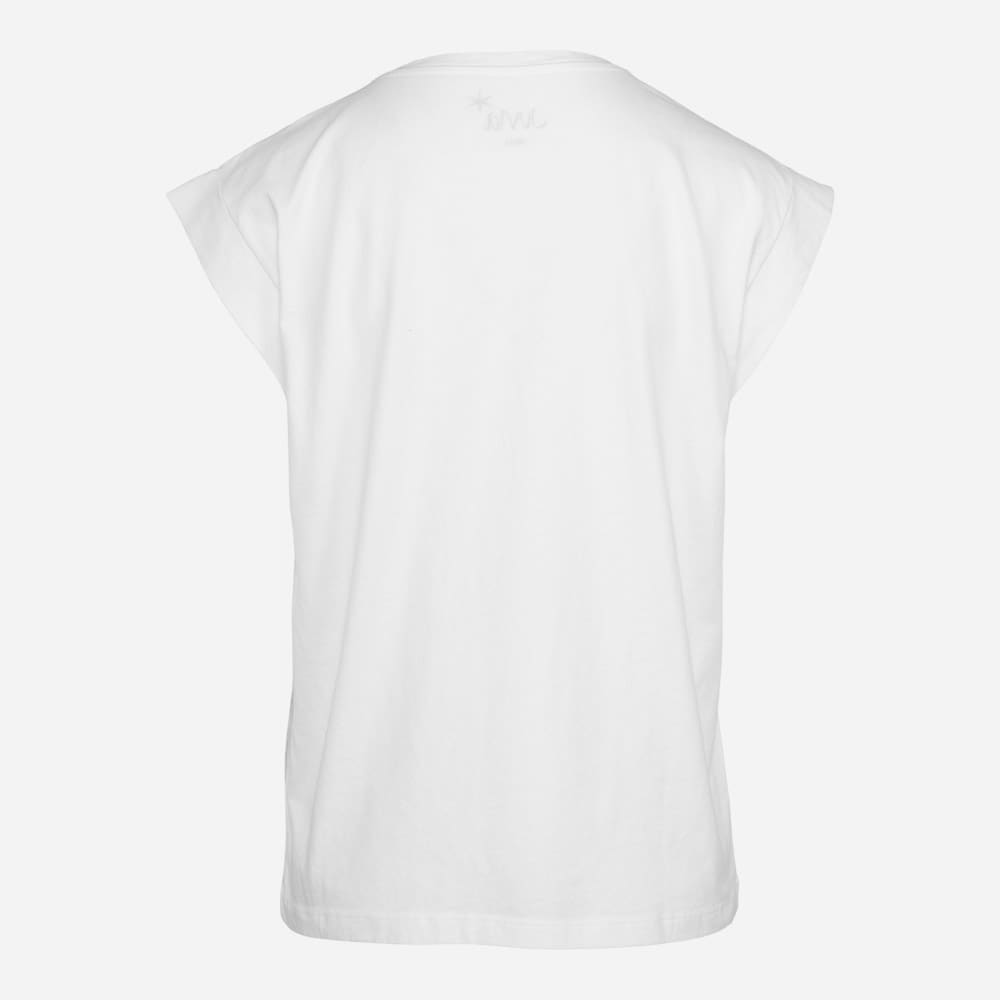 Washed Co Shirt V-Neck White