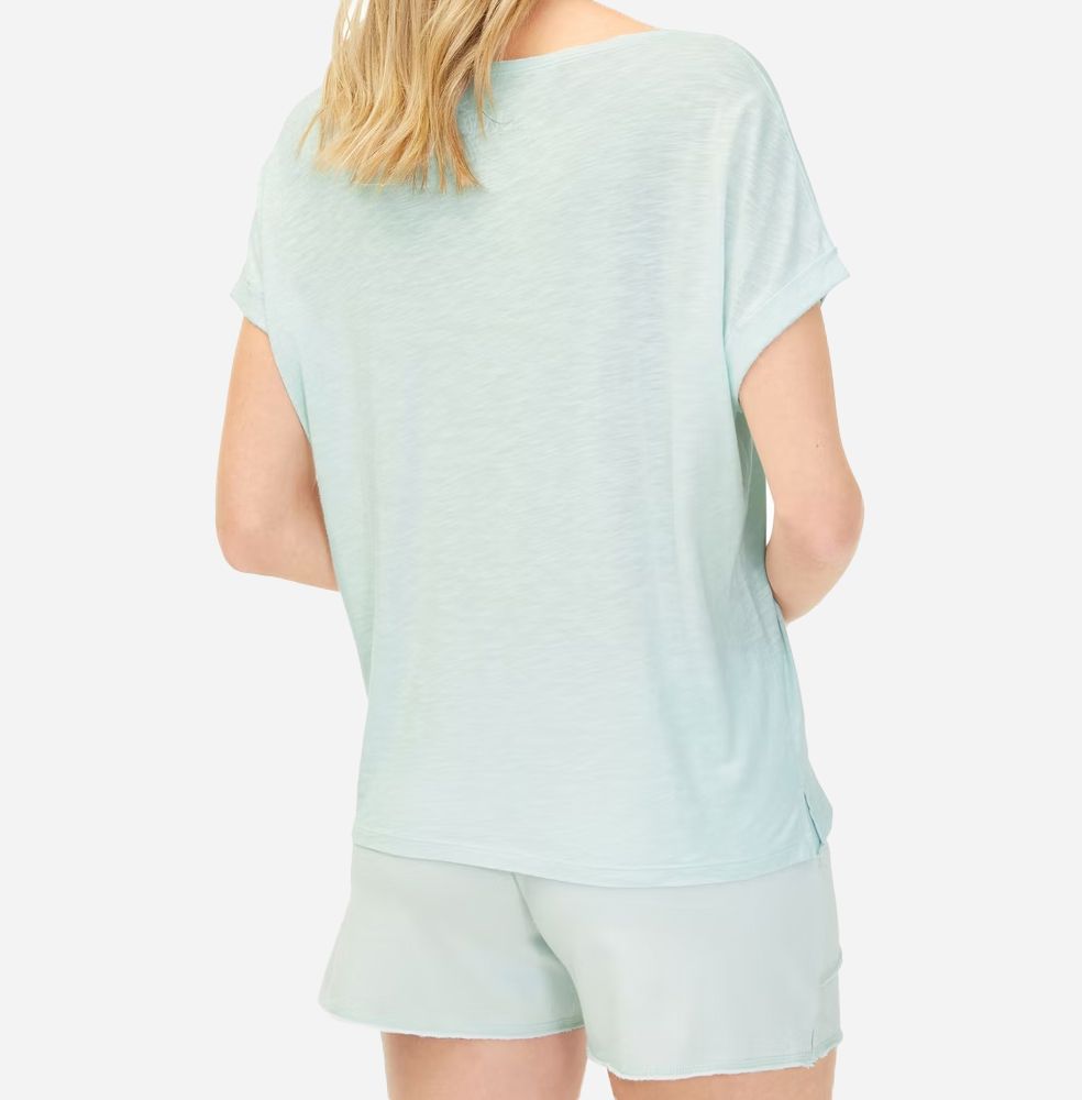 Co Slub Boxy Shirt Water Lily
