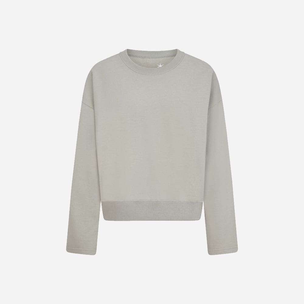 Fleece Sweater Straight Sleeves Shadow