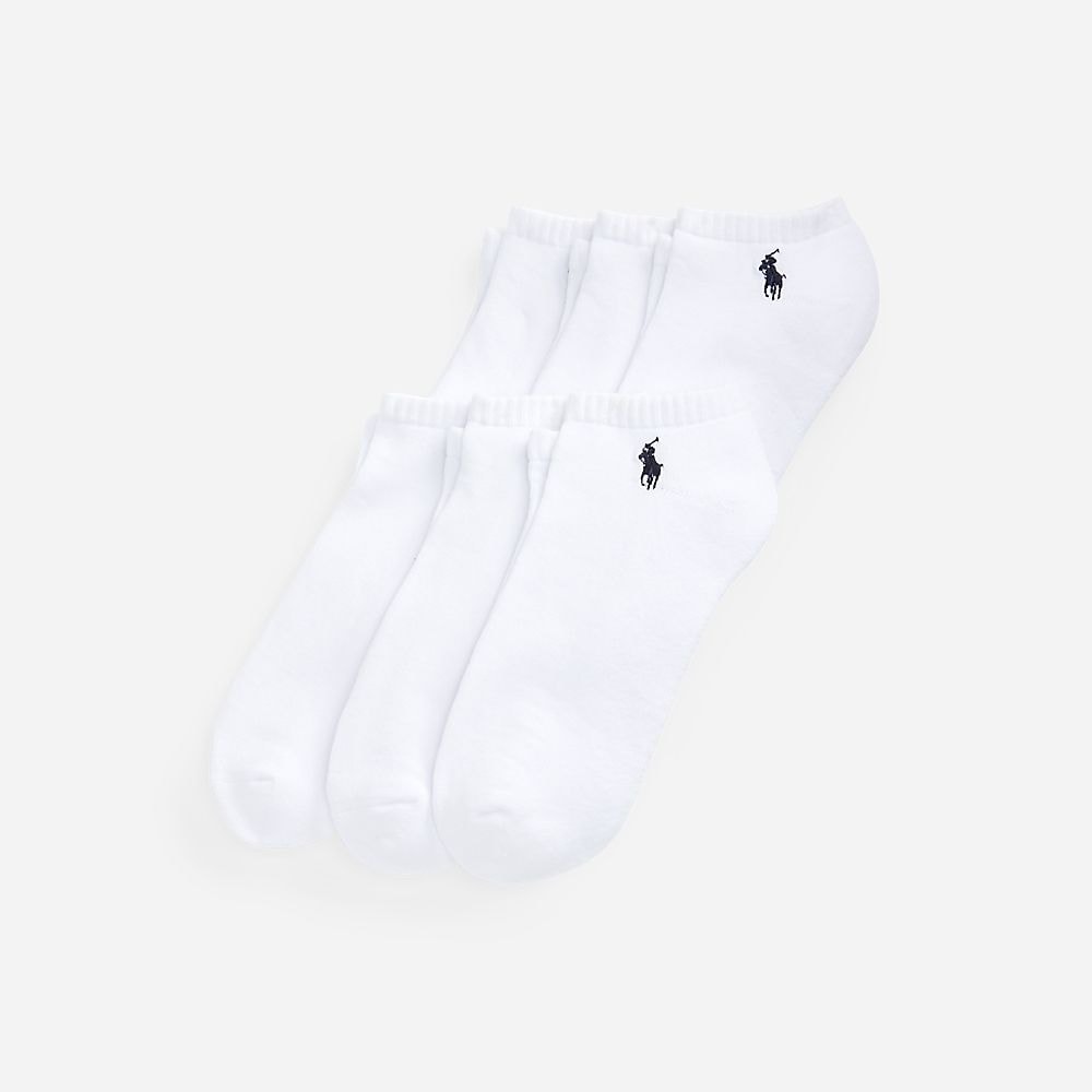 6 Pack Low Cut Sock - White
