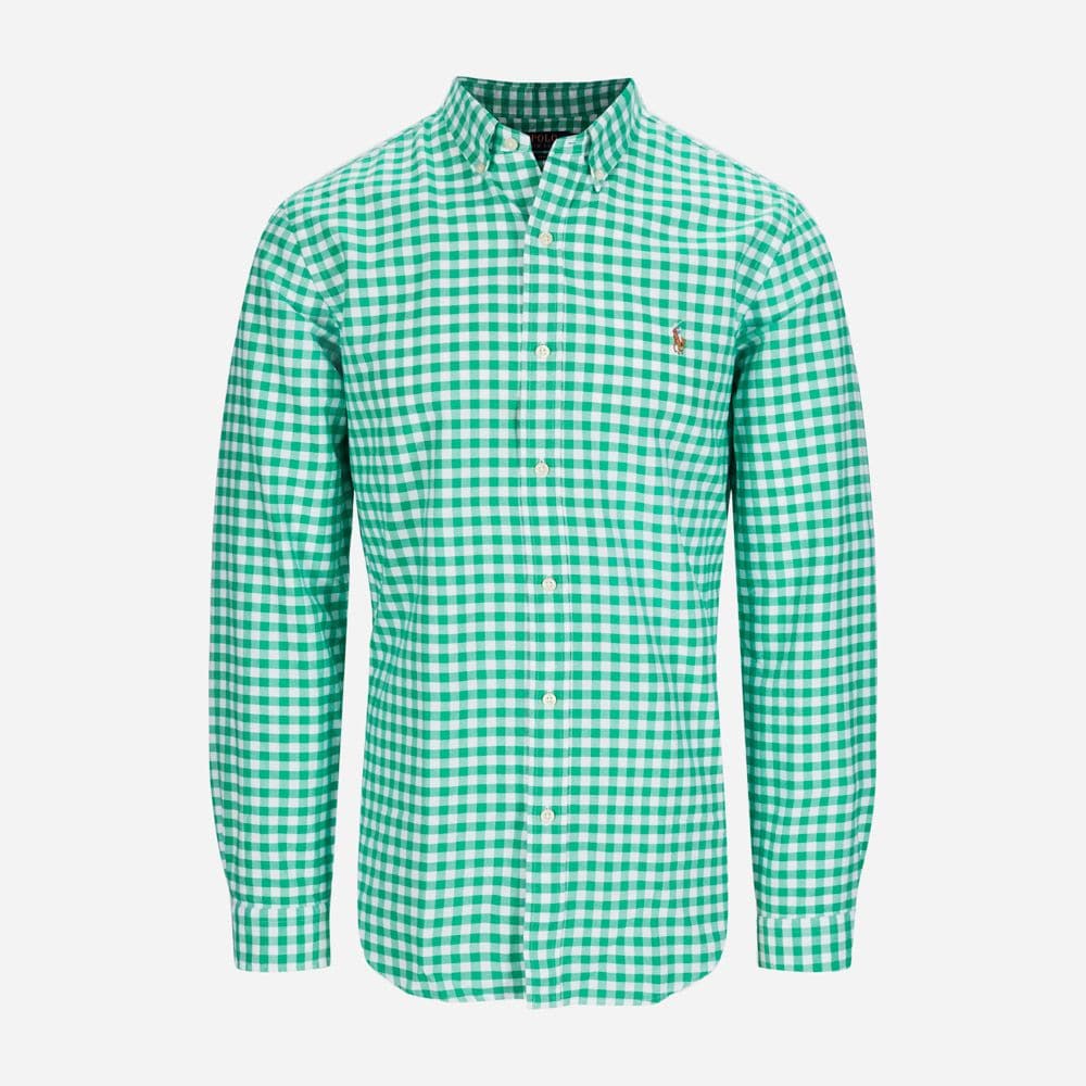 Slbdppcs-Long Sleeve-Sport Shirt 5529c Green/White