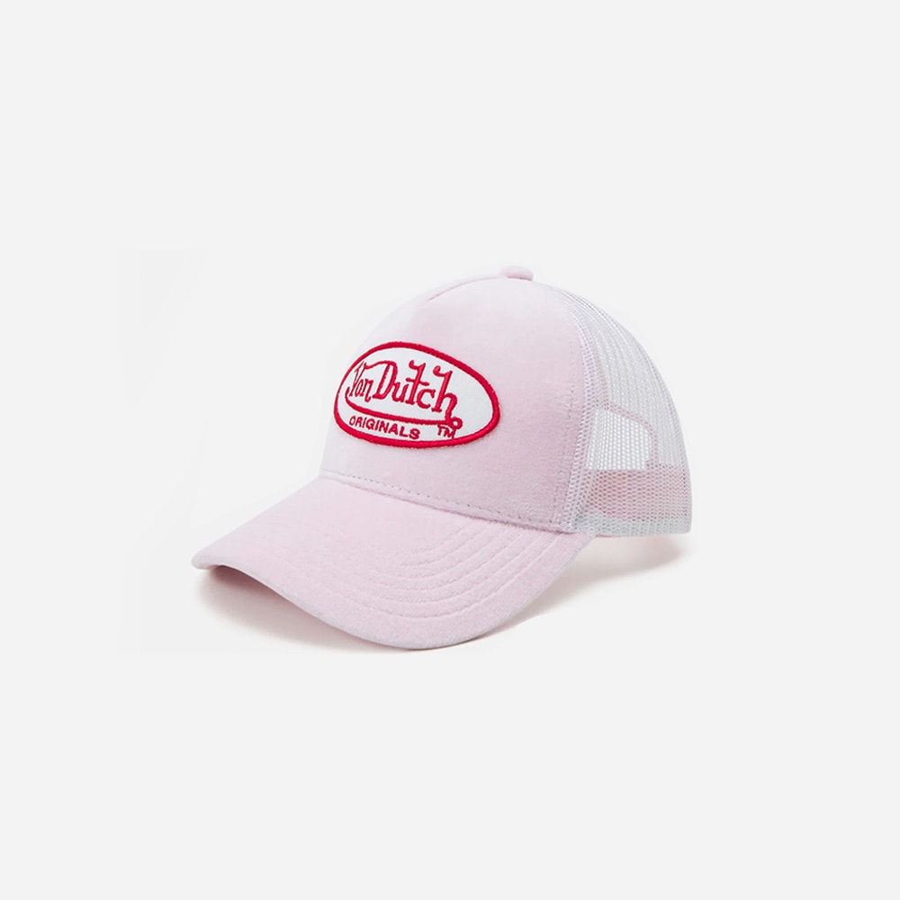 Trucker Velvet Rose/White