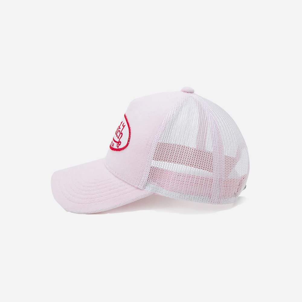 Trucker Velvet Rose/White