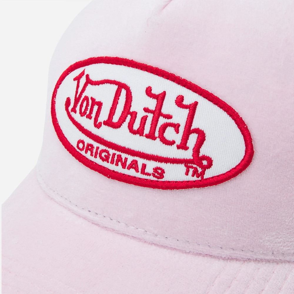 Trucker Velvet Rose/White