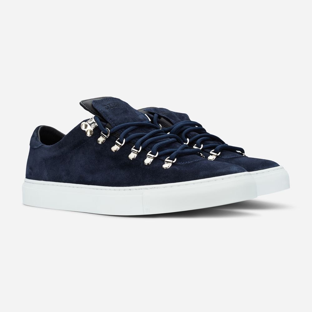 Marostica Low Navy Suede