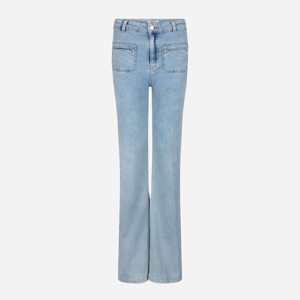 Adelic Denim Pants 506 Bleached Denim