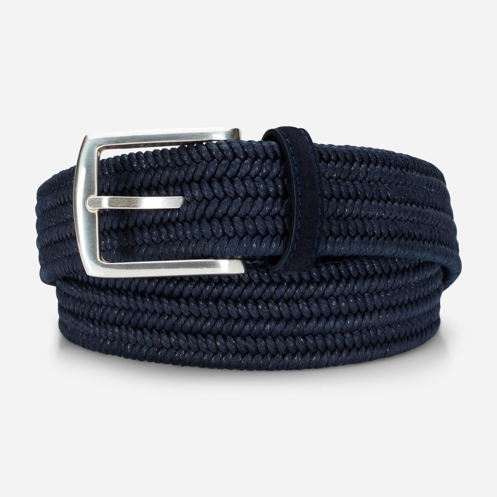 Elastic Linen 417 Navy