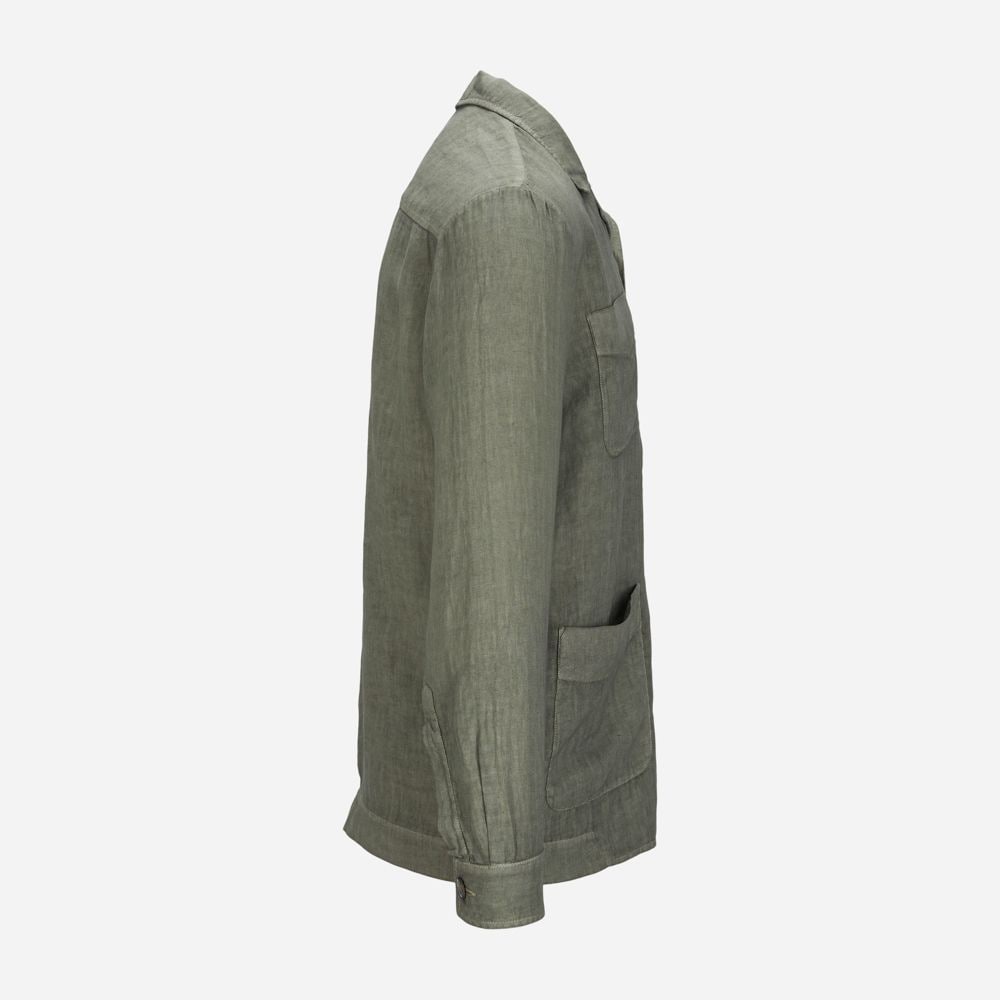 Shirt Jacket Linen Green